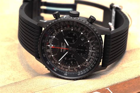 breitling black dial|Breitling navitimer on wrist.